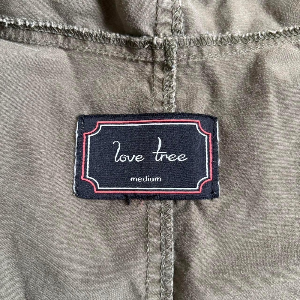 🌲 Gorpcore Grunge Olive Green Utility Parka Jacket size m - Picture 4 of 7